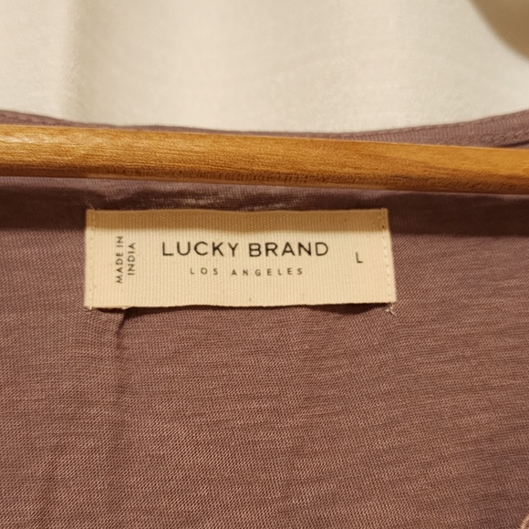 NEW Lucky Brand Lace Trim Sleeveless Top Lavender Purple - Picture 4 of 9